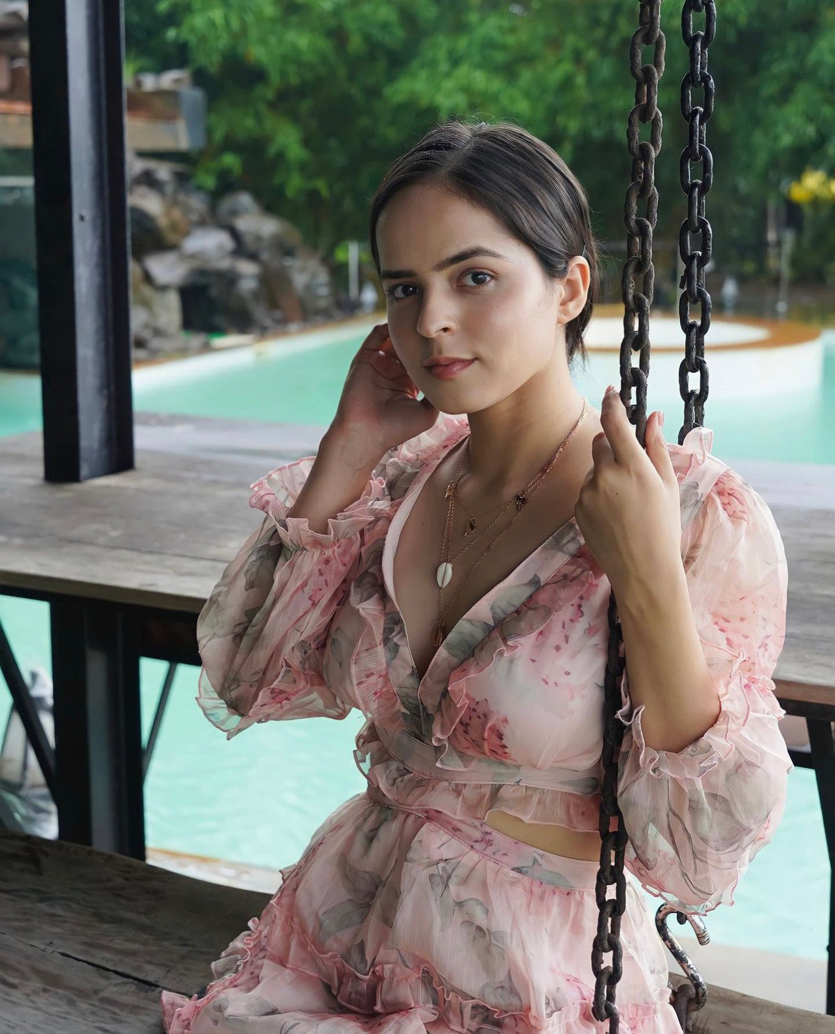 Floral Chiffon Summer Dress