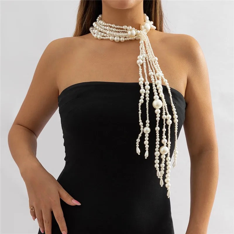 Pearl Neck Scarf