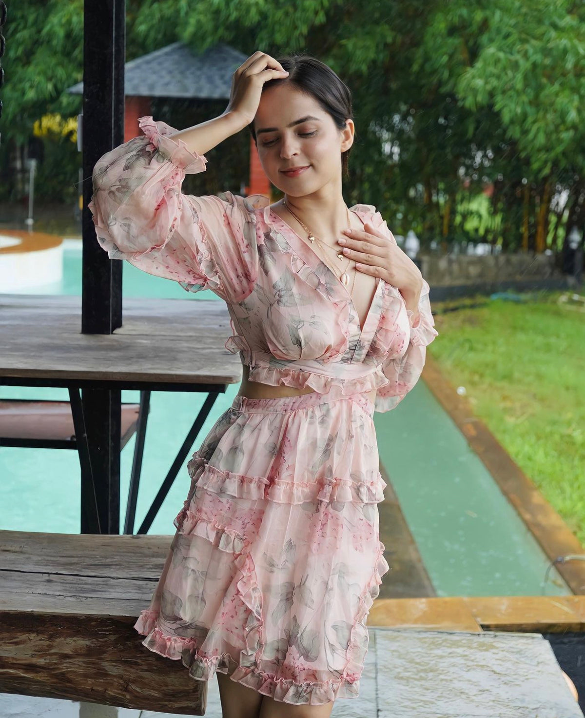 Floral Chiffon Summer Dress