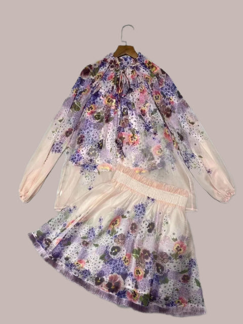 Lilac Senorita Two Piece Set