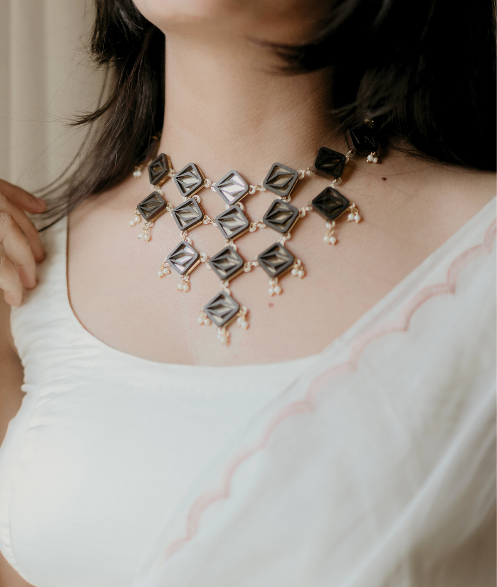 Jhankar Necklace Set