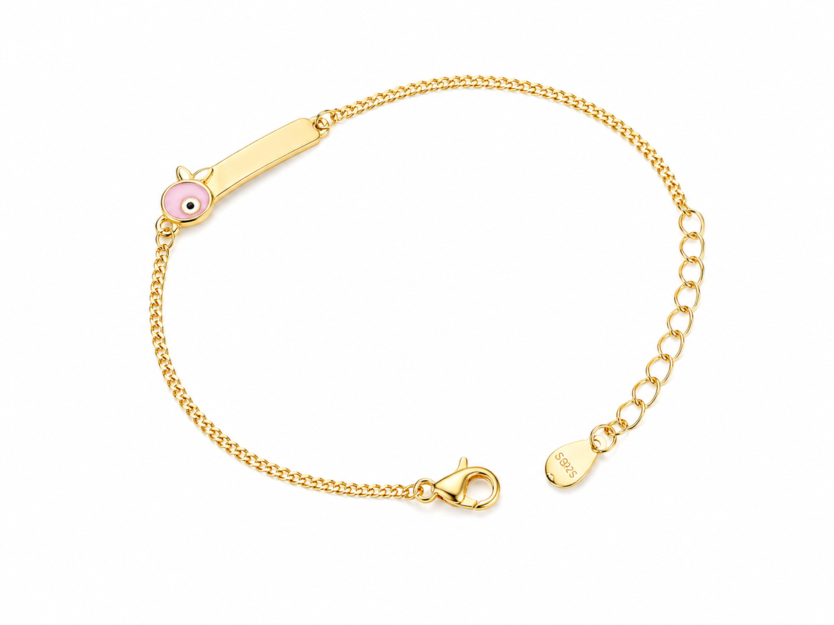 Little Guardian Evil Eye ID Bracelet