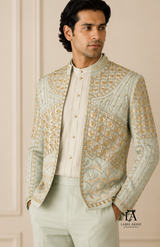 Mint Green Multi-work Jacket Set