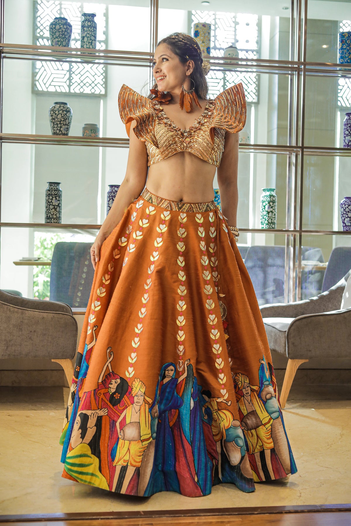 Suman Chellani Modern Baraat Lehnga