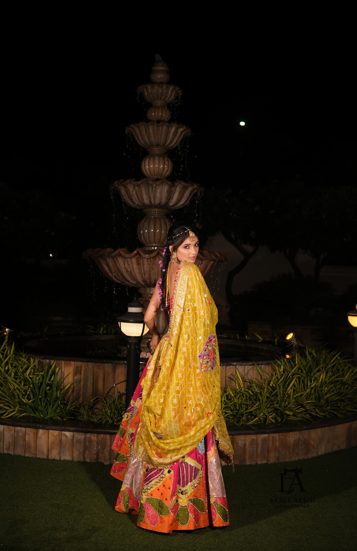 Multicolor Leheriya- Bandhej