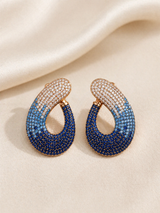 Ocean Ombre Oval Hoops