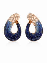 Ocean Ombre Oval Hoops