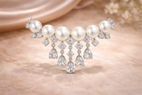 Pearl Radiance Crystal Brooch