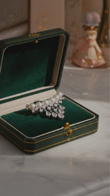 Pearl Radiance Crystal Brooch
