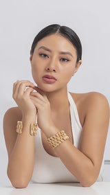 Rustic Gold Mesh Bracelet
