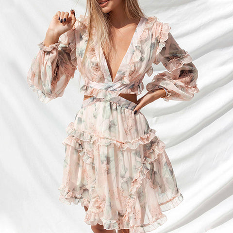 Floral Chiffon Summer Dress