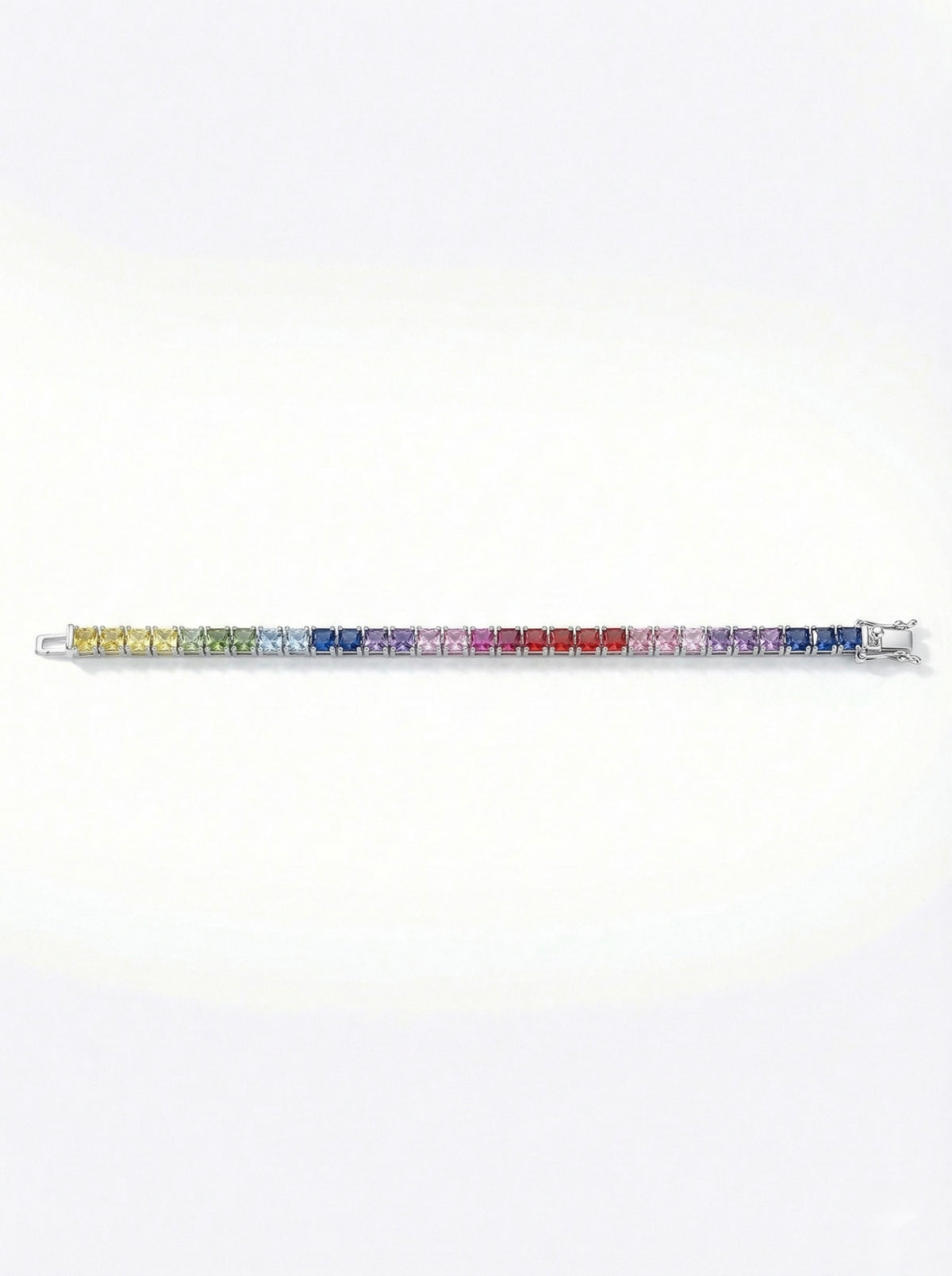 Rainbow Elegance Tennis Bracelet