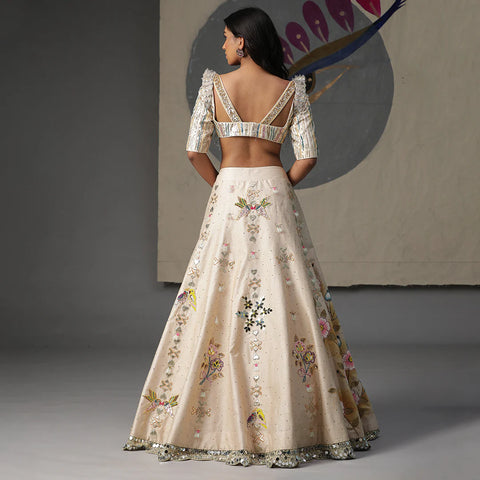Pearl Hand Painted Lehenga