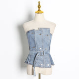 Denim Tube Top