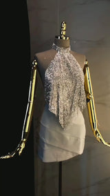 Halter Diamond Top