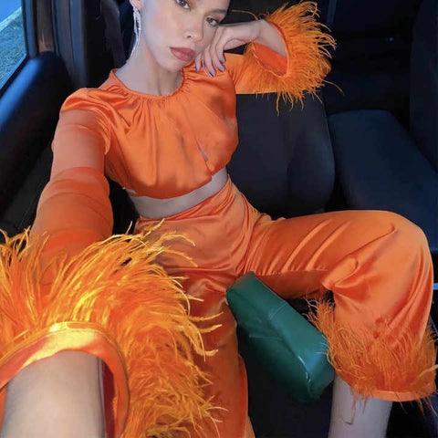 F-Orange Summer Suit