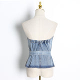 Denim Tube Top