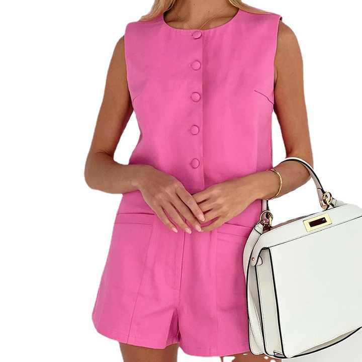 Pink Shorts Suit