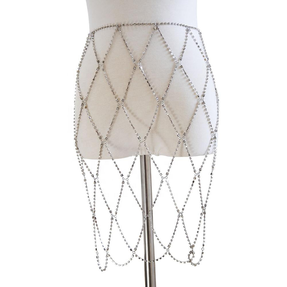 Luxurious Rhinestone Waist Chain