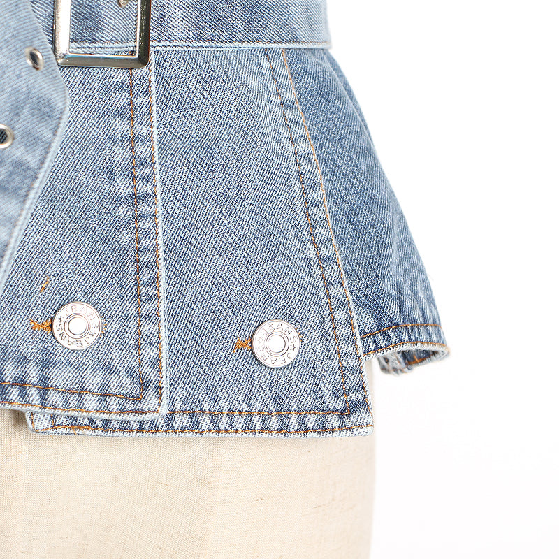 Denim Tube Top