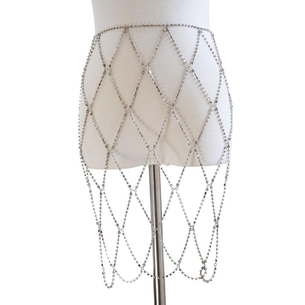 Luxurious Rhinestone Waist Chain
