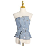 Denim Tube Top