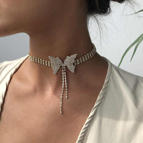 Bling Butterfly Choker