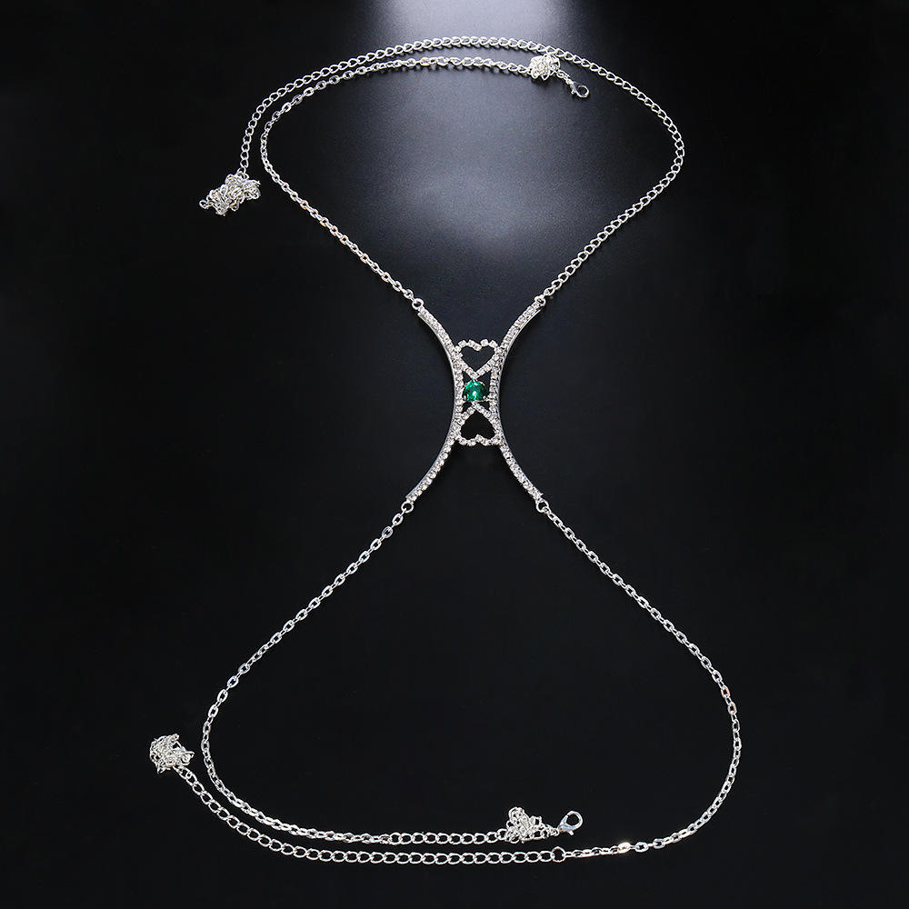 Emerald Hearted Bodychain