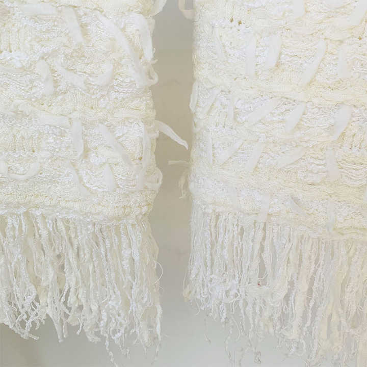 Denim Fringe Two Piece Set