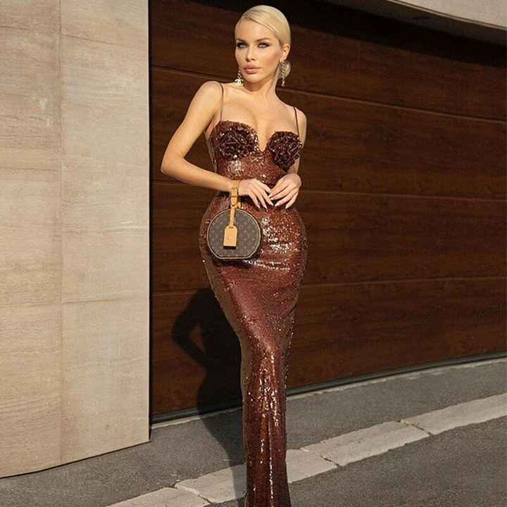 Chocolate Dreams Sequin Dress
