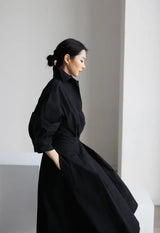 Straight Flow Shirt Dress