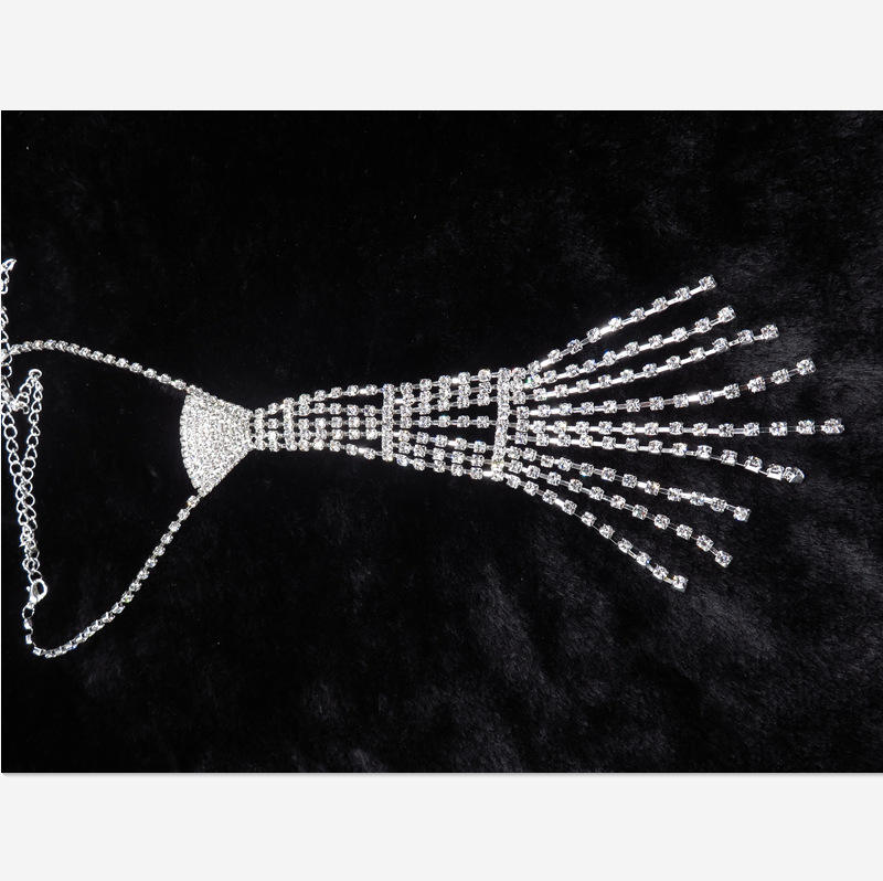 Rhinestone Tie Choker