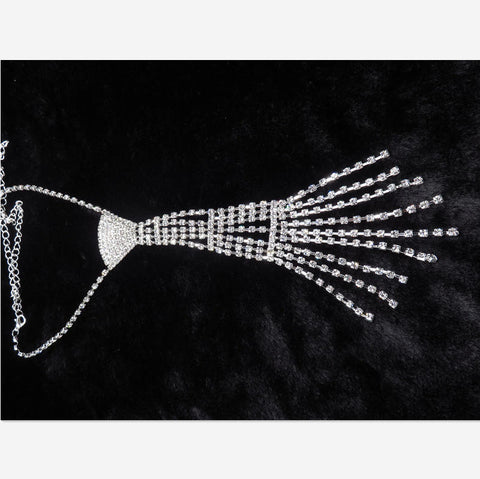 Rhinestone Tie Choker