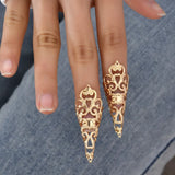Carved Nail Rings