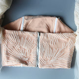 Embroidered Ruffle Crop Top