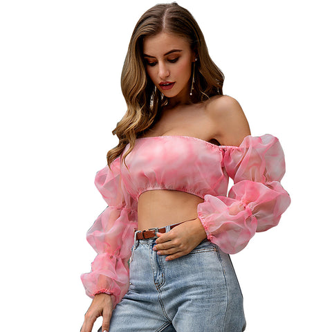 Curly Ruffle Top