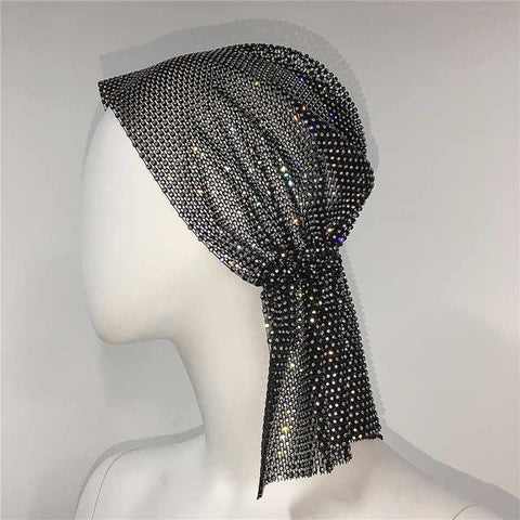 Rhinestone Luxury Headscarf