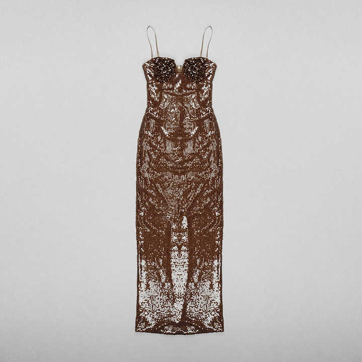 Chocolate Dreams Sequin Dress