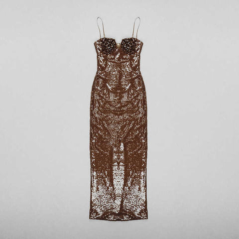 Chocolate Dreams Sequin Dress