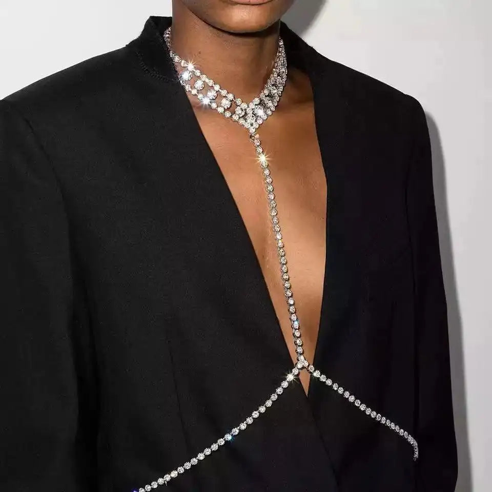 Bling Mesh Choker & Bodychain