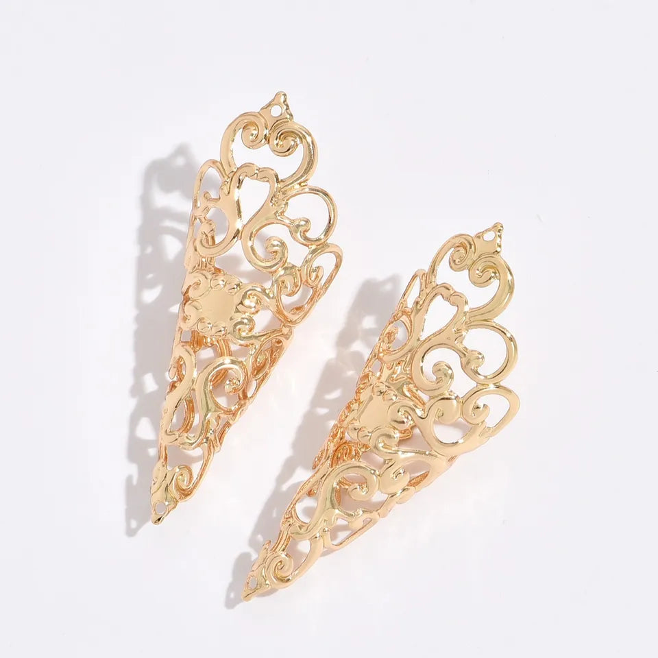 Carved Nail Rings