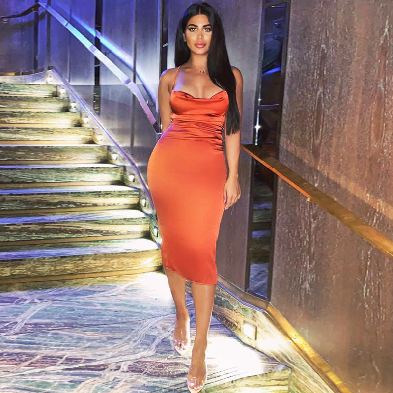Satin Skinny Dress