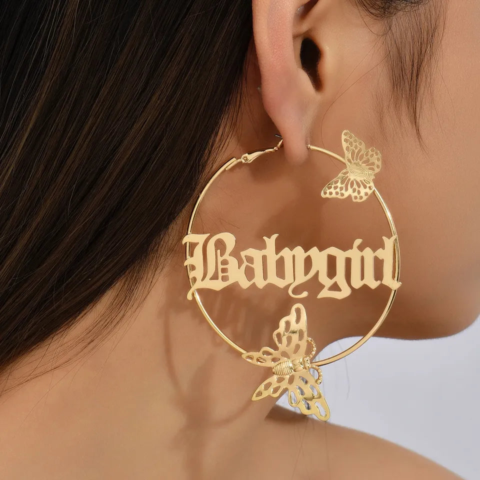 Babygirl Gold Hoops