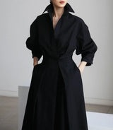 Straight Flow Shirt Dress