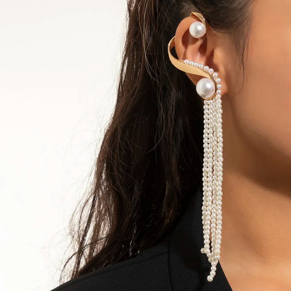 Pearl Tassel Earrings
