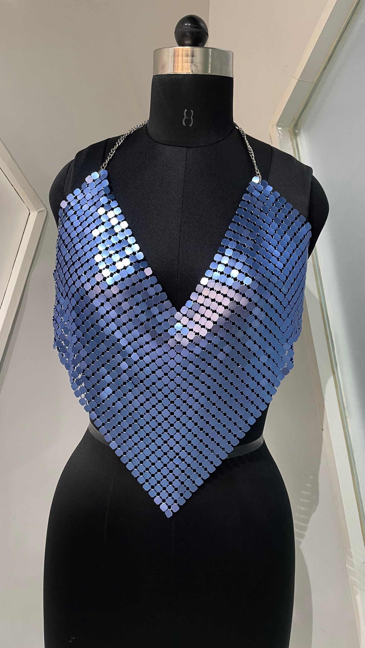Blinged Backless Top