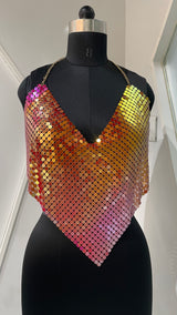 Blinged Backless Top