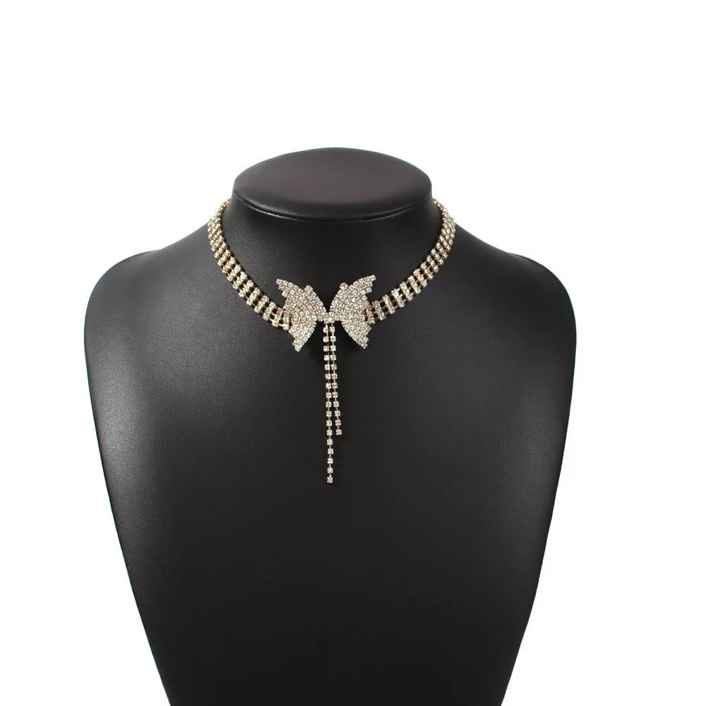 Bling Butterfly Choker