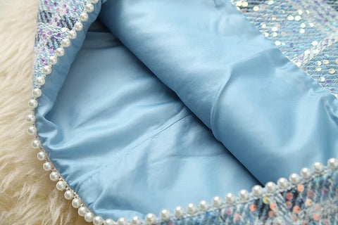 Amber Pearl Two Piece Blazer and Mini Skirt Set