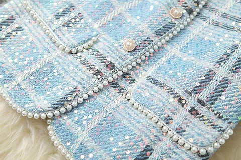 Amber Pearl Two Piece Blazer and Mini Skirt Set